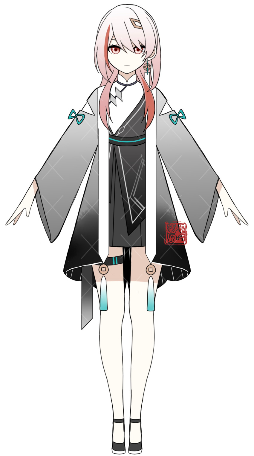 1girl, black_footwear, chinese_clothes, chinese_text, closed_mouth, copyright_request, dress, duijin_ruqun
