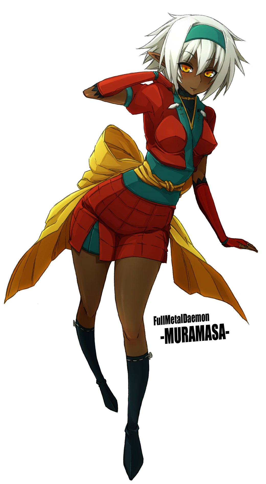 dougan_calpis_con, hairband, highres, japanese_clothes, nidaime_muramasa, nitroplus, short_hair, soukou_akki_muramasa