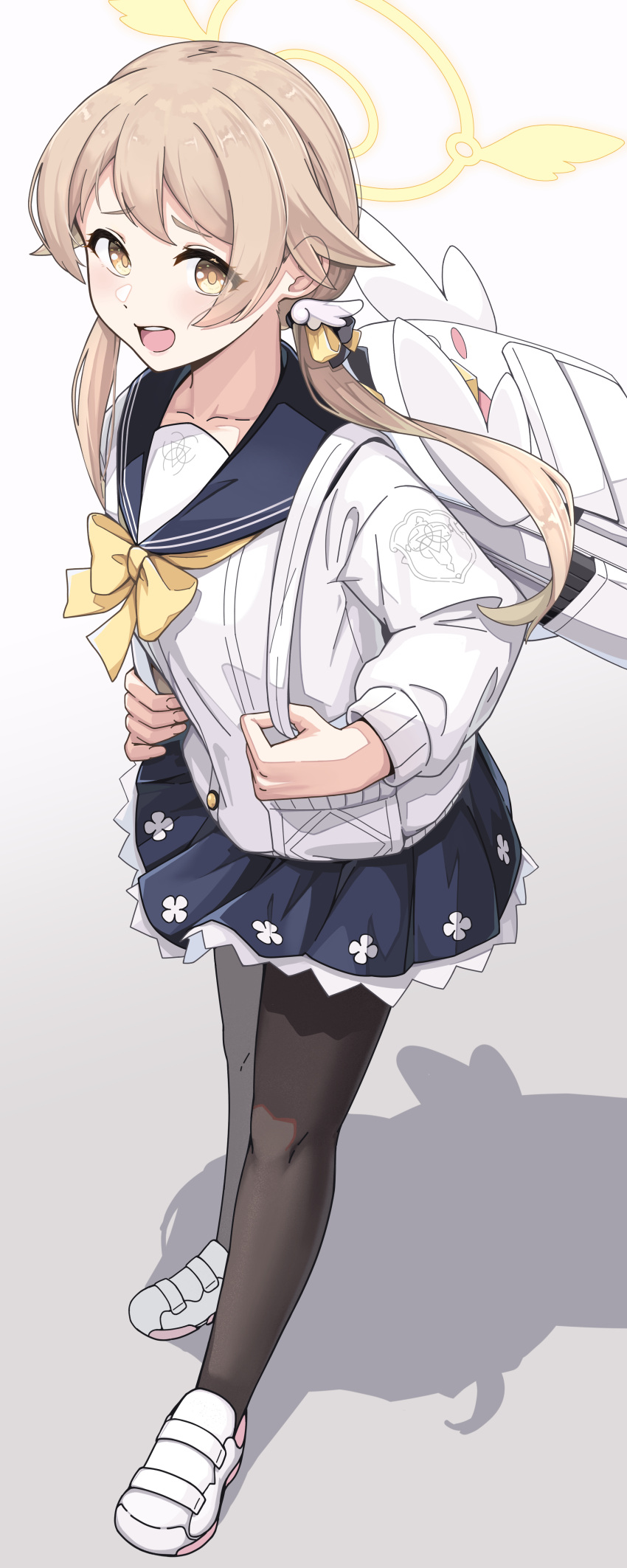 1girl, absurdres, andaan_(an_iota_of), backpack, bag, black_pantyhose, black_sailor_collar, black_skirt