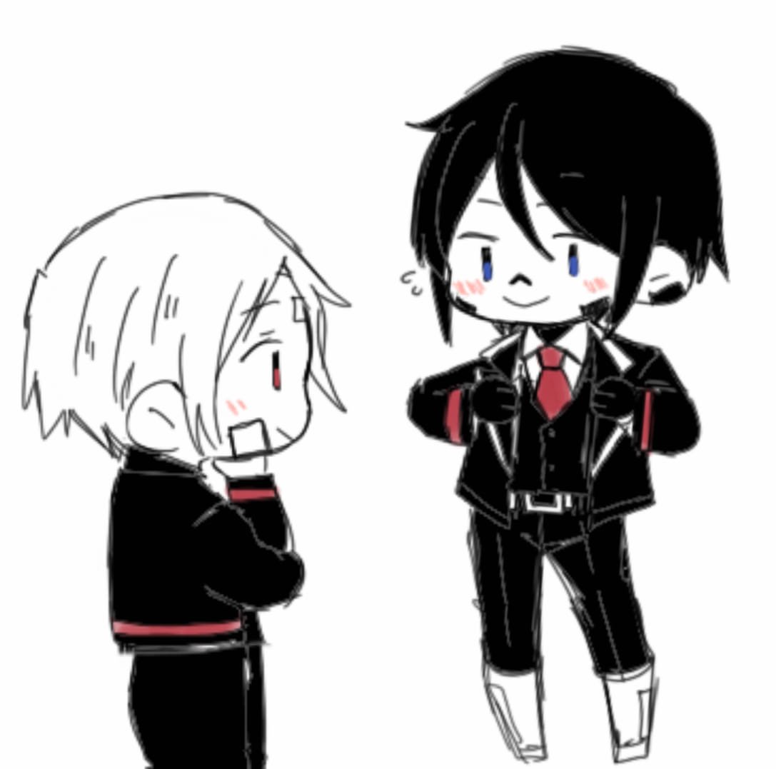 2girls, alternate_costume, android, ariane_yeong, bandaid, bandaid_on_cheek, bandaid_on_face, belt