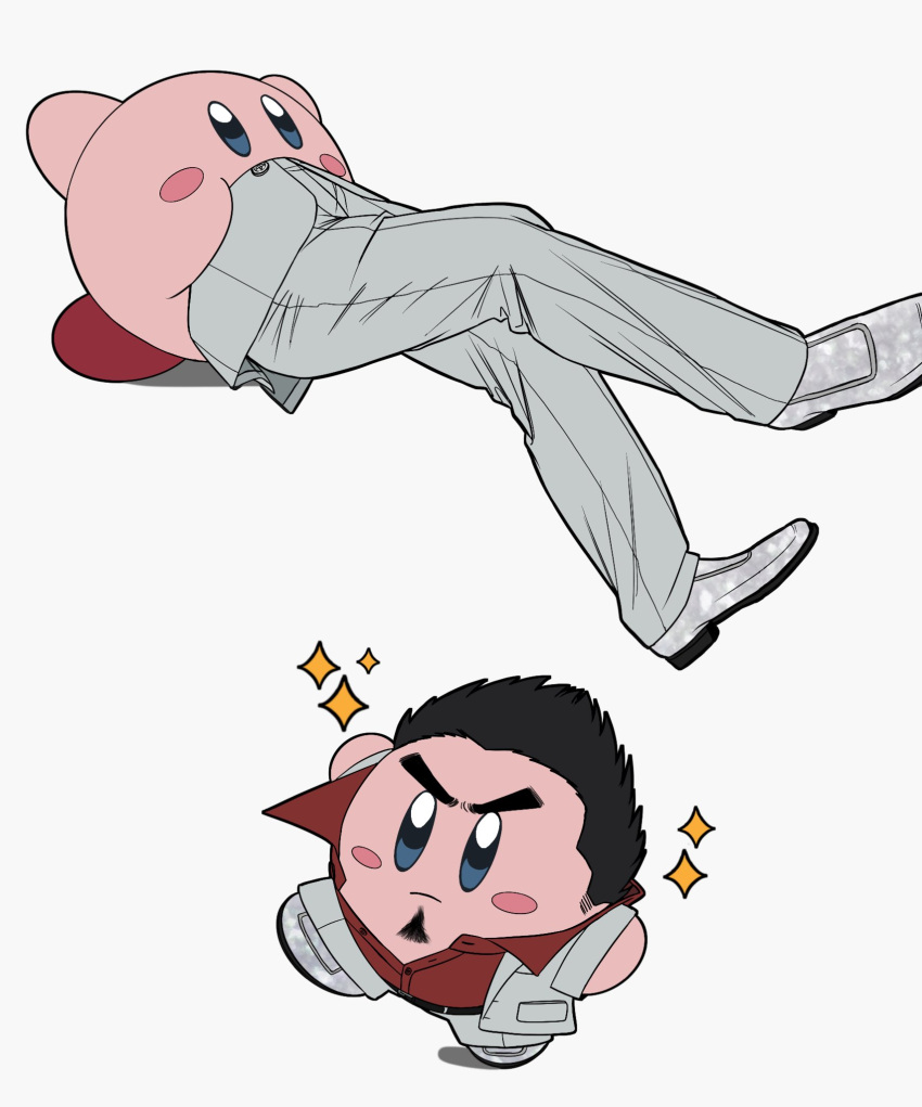 1boy, blush_stickers, cdtxufre, commentary, cosplay, creature, facial_hair, full_body