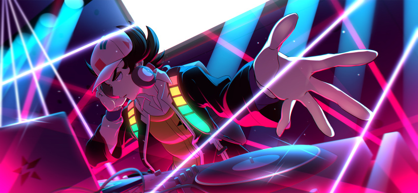 1boy, absurdres, black_hair, black_jacket, blurry, blurry_background, collared_shirt, commentary_request