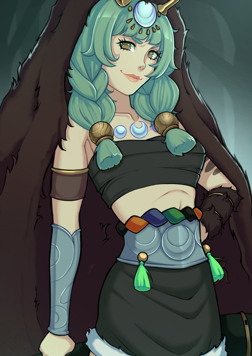 1girl, absurdres, ancient_greek_clothes, antlers, arm_warmers, artemis_(hades), artist_request, bandages