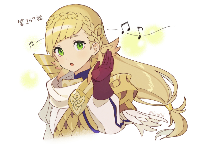 1girl, armor, blonde_hair, braid, crown_braid, fire_emblem, fire_emblem_heroes, gloves