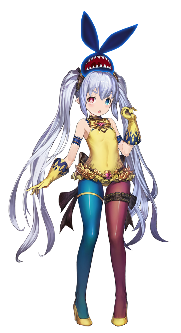 1girl, armpits, artist_request, asymmetrical_legwear, blue_eyes, blue_theme, blush, breasts
