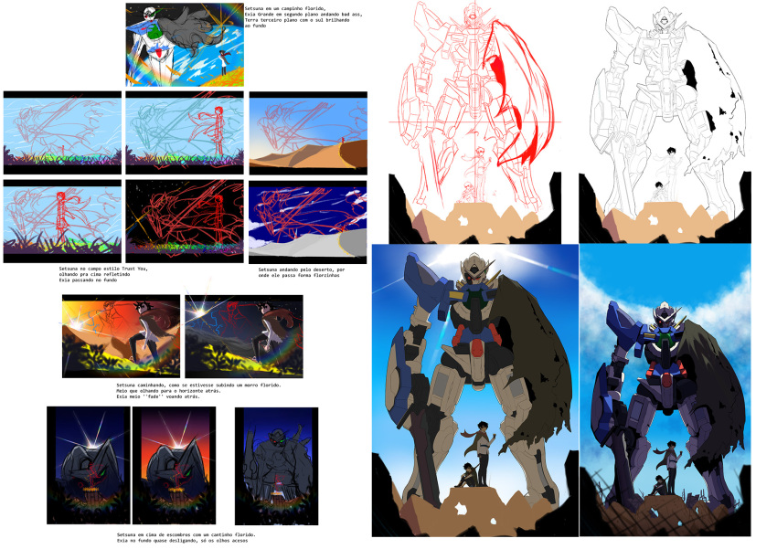 2boys, belt, black_belt, black_footwear, black_gloves, black_hair, brown_cloak, brown_shirt