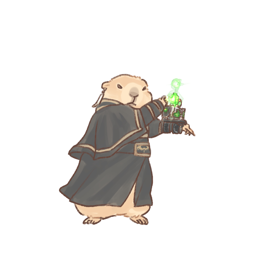 alain_(kamen_rider_ghost), alain_(kamen_rider_ghost)_(cosplay), animal_focus, black_coat, body_fur, brown_fur, coat, cosplay