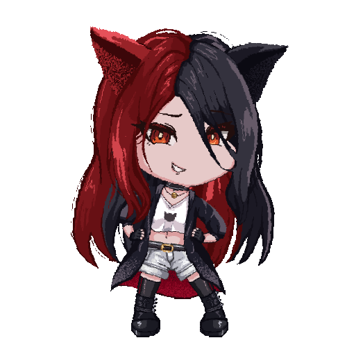 abs, animal_ears, animated, animated_gif, ass_shake, bell, belt, black_hair