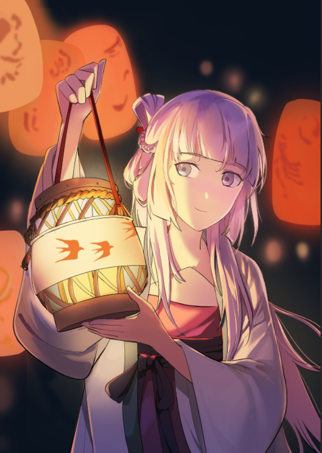 1girl, bai_yuxiu, blunt_bangs, chinese_clothes, closed_mouth, duijin_ruqun, fengling_yuxiu, hair_ornament