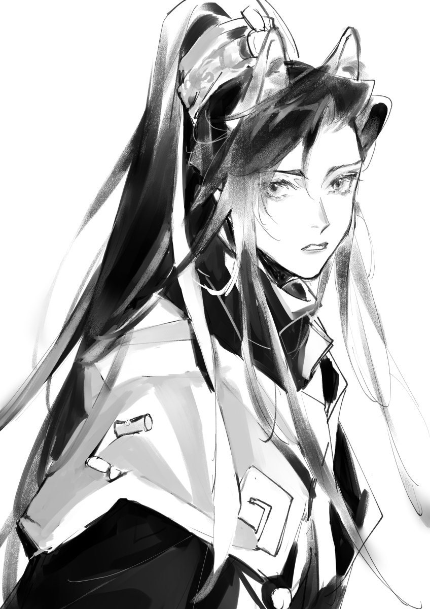 1boy, animal_ear_fluff, animal_ears, bishounen, capelet, character_request, chinese_clothes, chinese_commentary