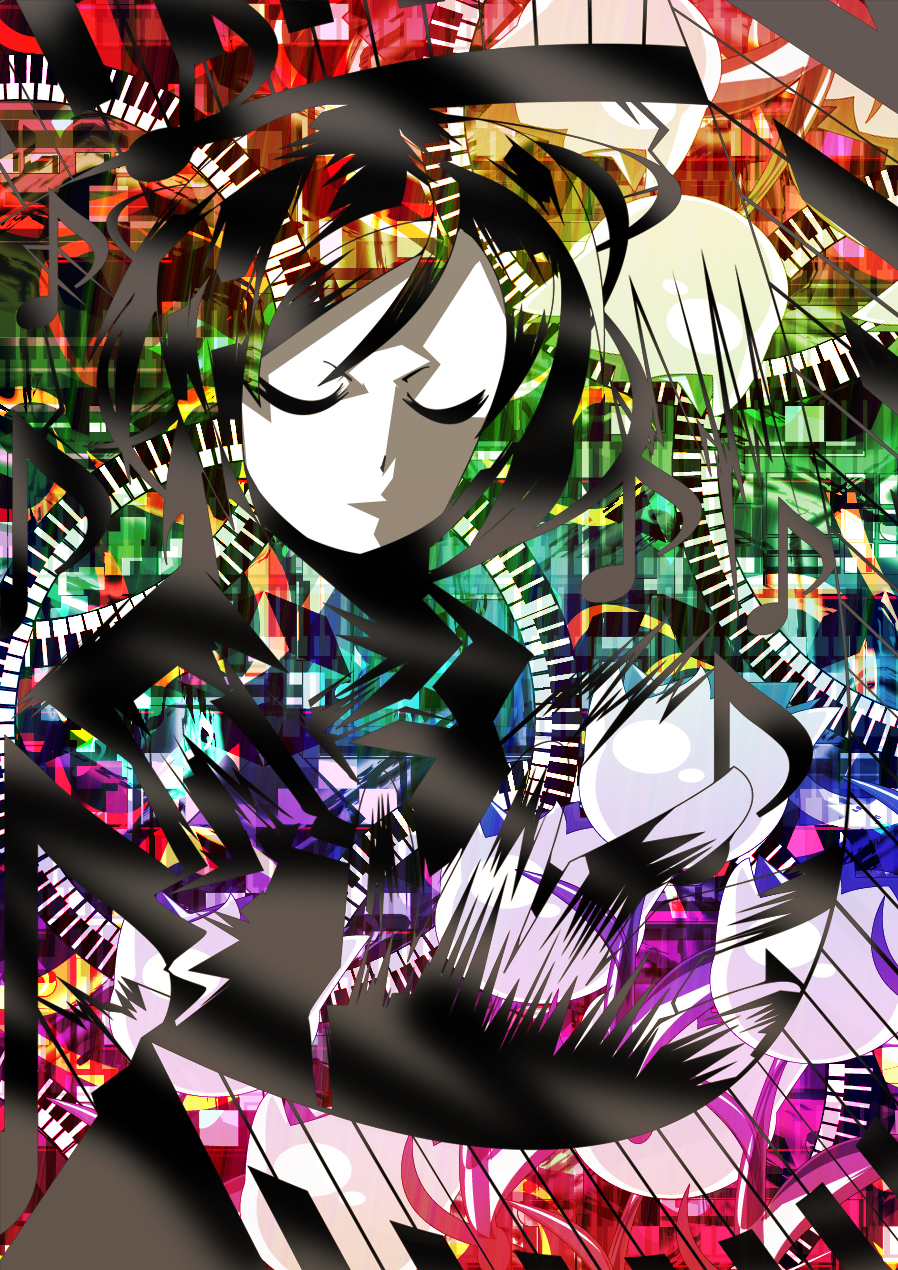 haruhara, highres, instrument, musical_note, piano, sekomumasada_sensei, surreal, yume_nikki