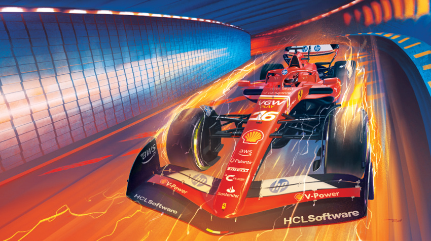 1boy, amazon_(company), car, charles_leclerc, driving, electricity, english_commentary, ferrari
