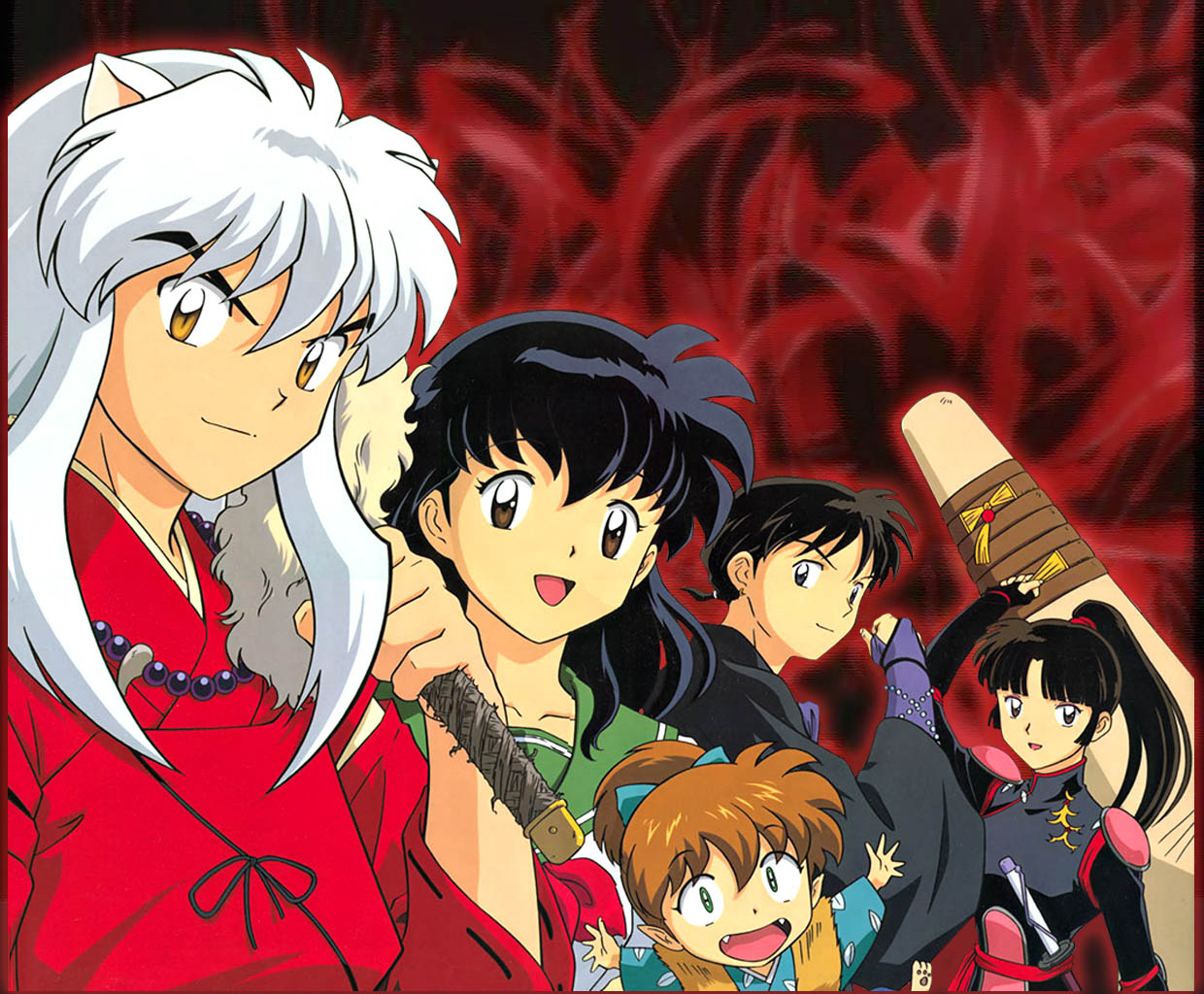 higurashi_kagome, inu-yasha, inuyasha, miroku, sango, shippou