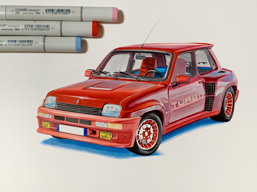 art_tools_in_frame, car, highres, marker_(medium), motor_vehicle, no_humans, original, photo_(medium)