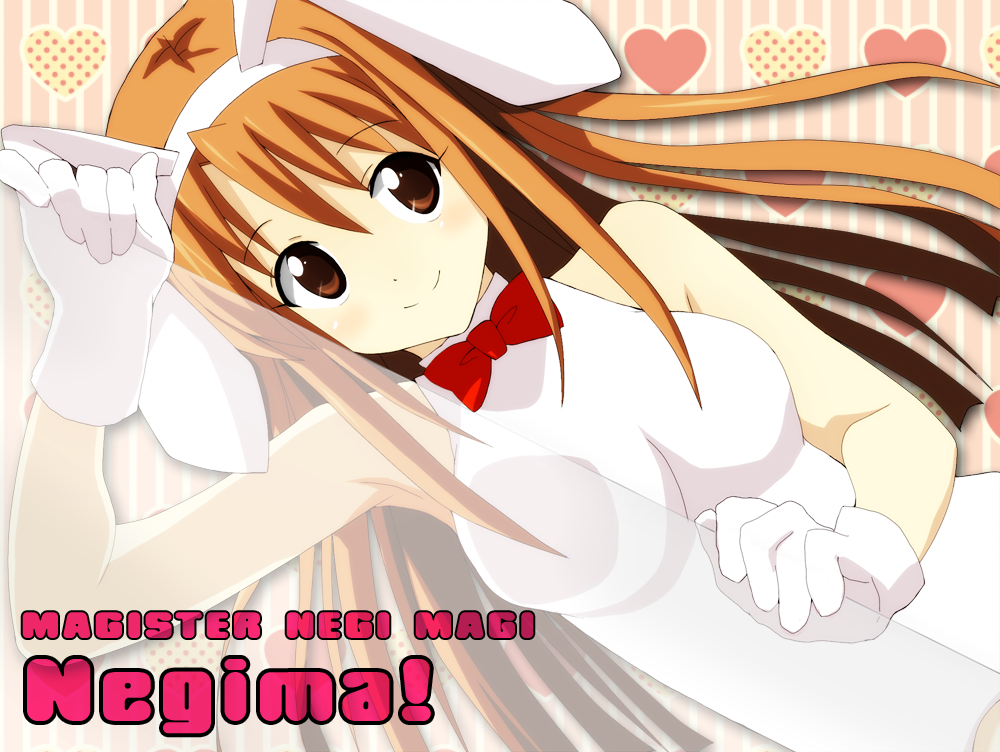 bowtie, brown_eyes, brown_hair, bunny_ears, bunny_girl, gloves, hasegawa_chisame, kiiro