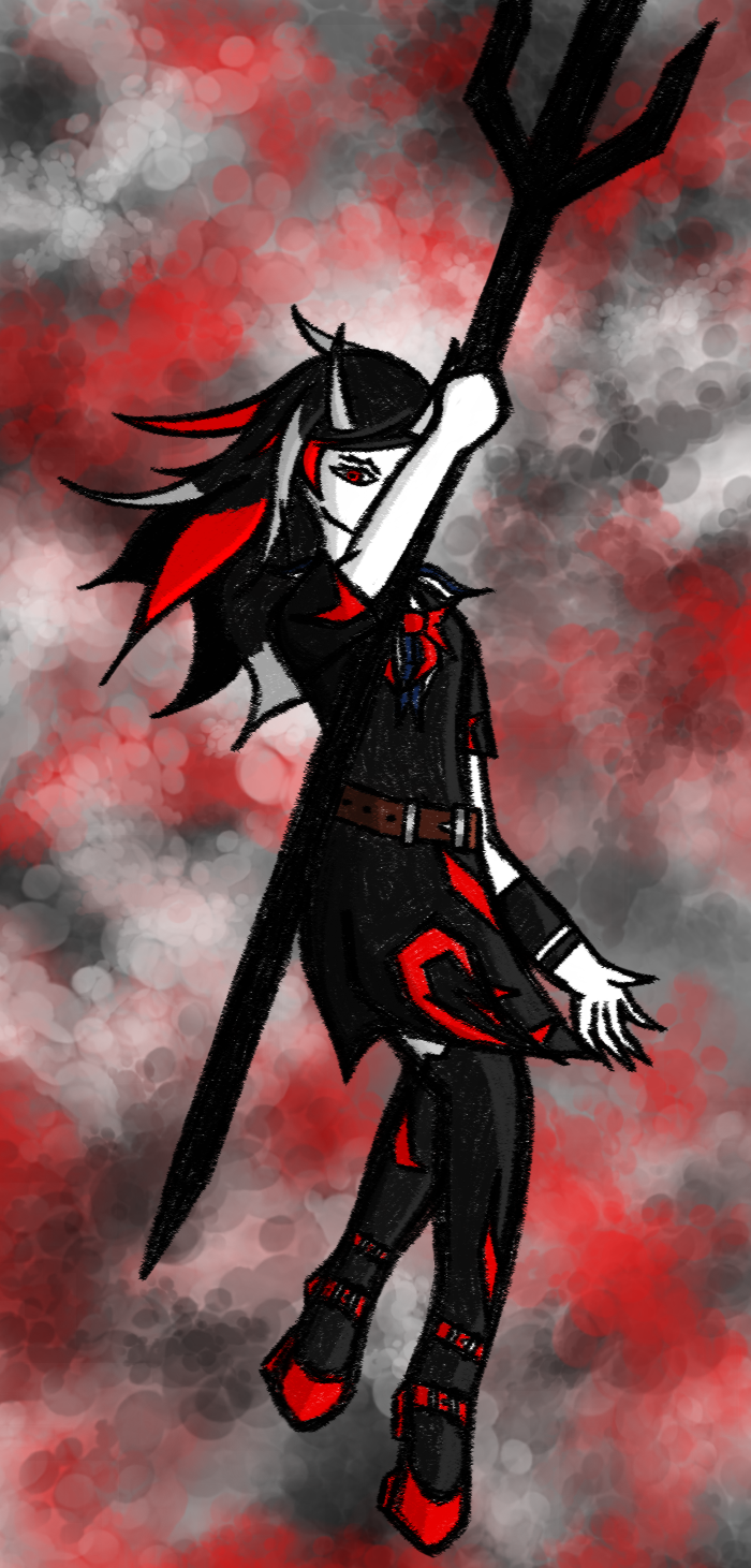 1girl, alternate_costume, alternate_hairstyle, belt, black_dress, black_hair, dress, highres