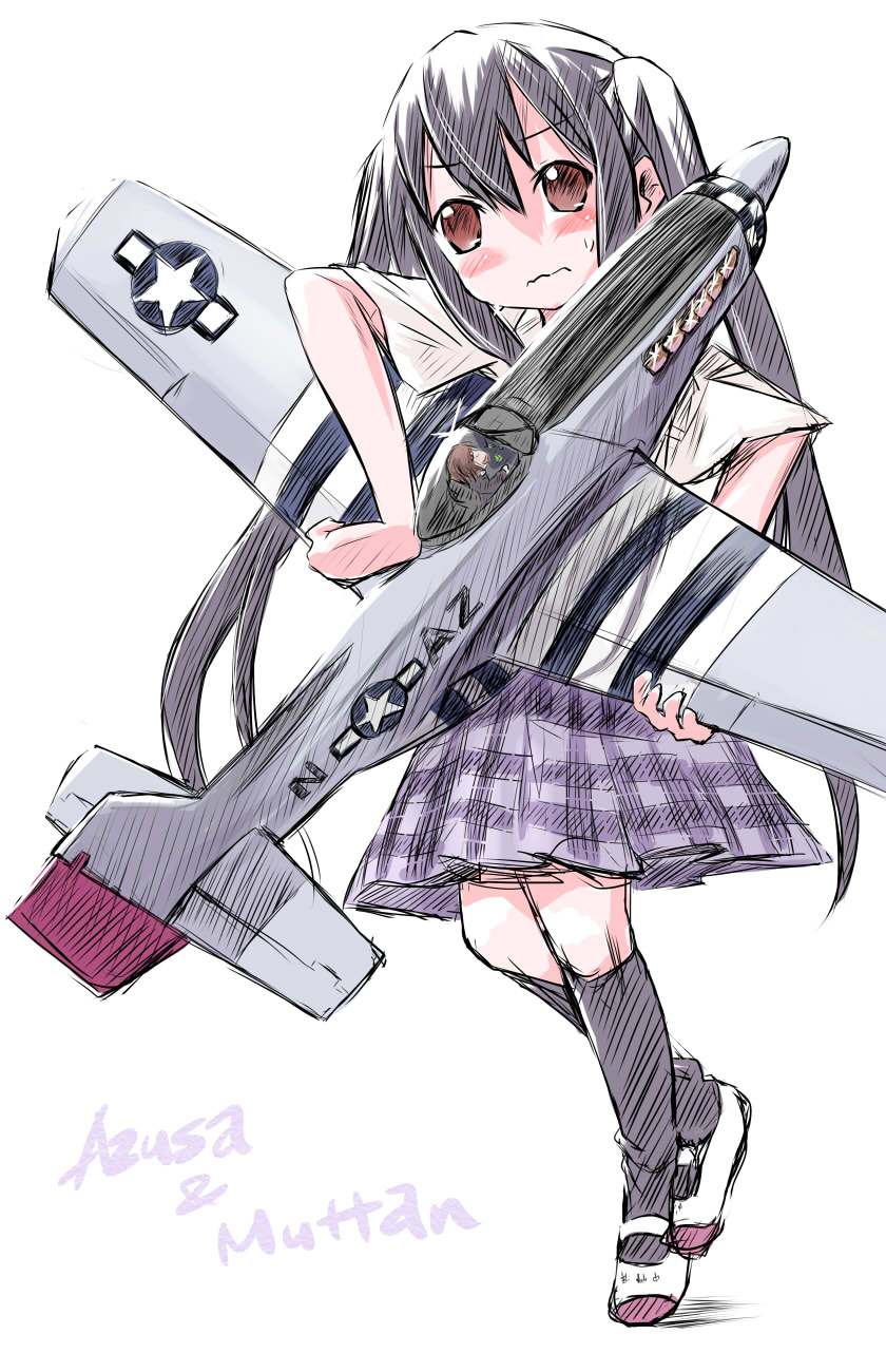 blonde_hair, brown_eyes, highres, hirasawa_yui, k-on!, long_hair, military, mtr