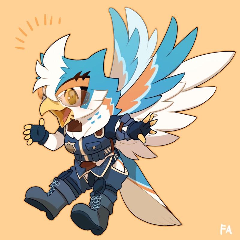 1boshi, 1boy, another_eidos-r, beak, bird_boy, bird_wings, chibi, clothing_cutout