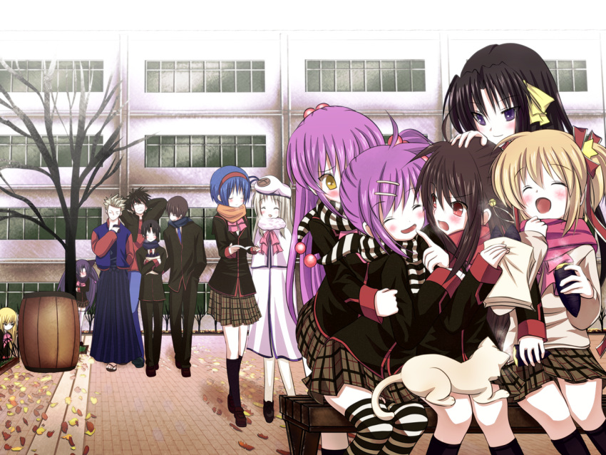 cat, everyone, food, futaki_kanata, inohara_masato, kamikita_komari, kotsu, kurugaya_yuiko