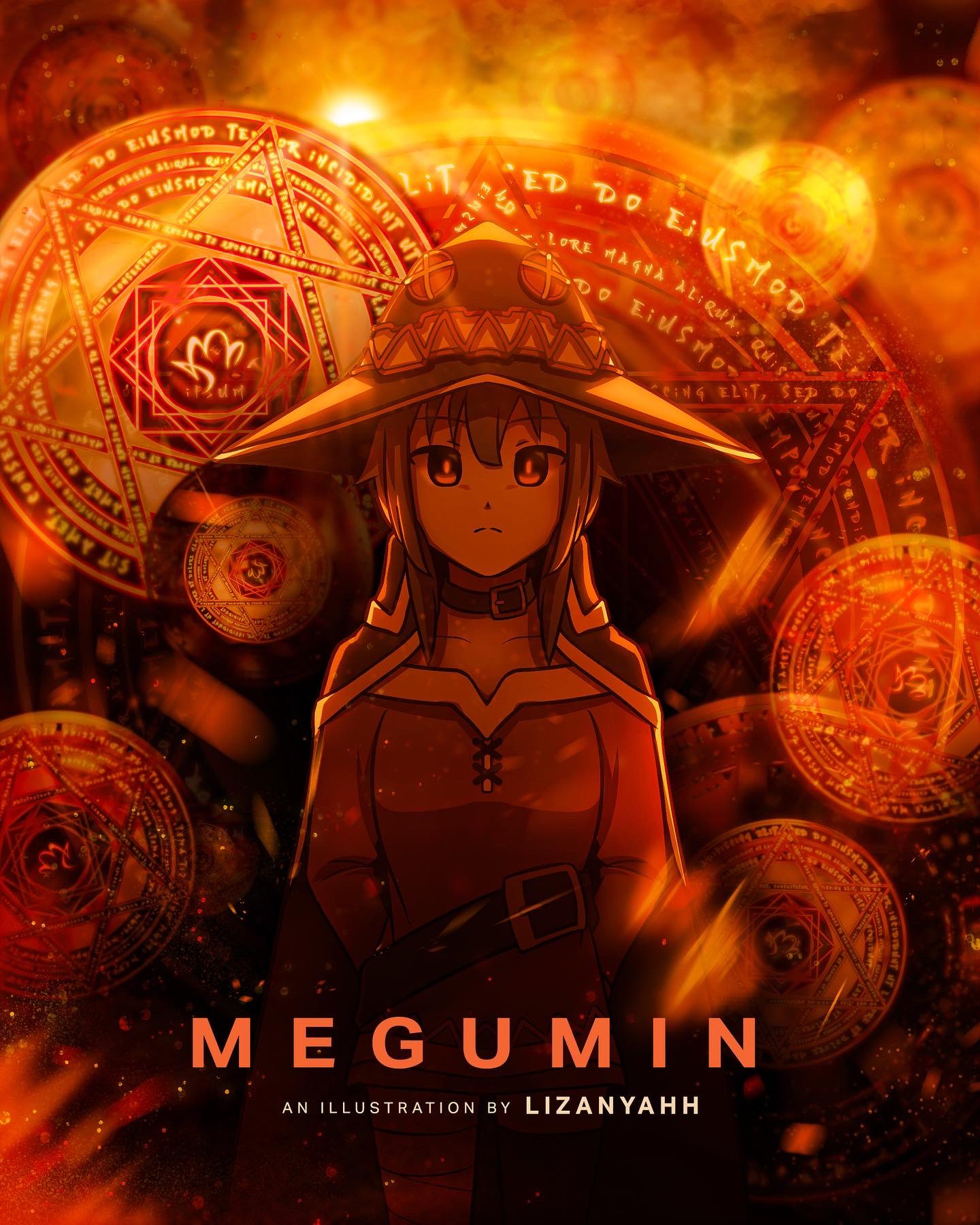 1girl, arms_behind_back, artist_name, belt, brown_cape, brown_hair, brown_hat, cape