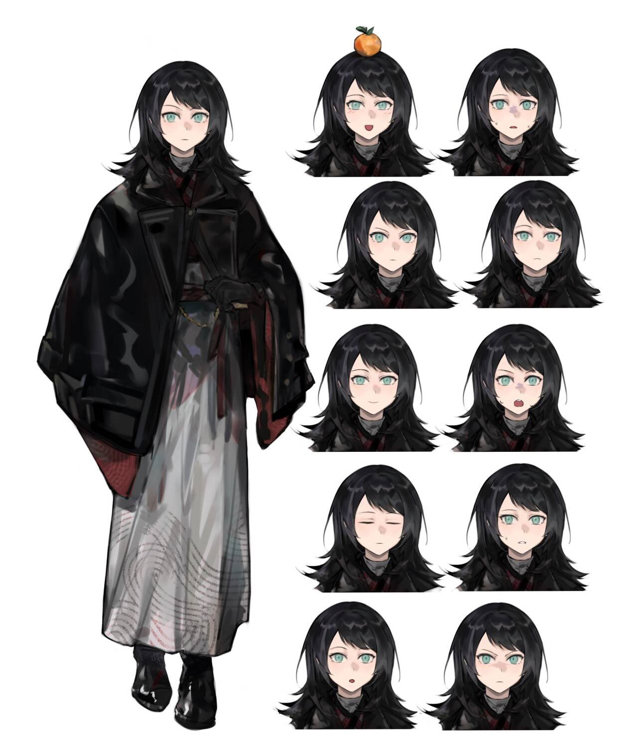 1girl, angry, bang_dream!, bang_dream!_it's_mygo!!!!!, black_coat, black_footwear, black_hair, blue_eyes