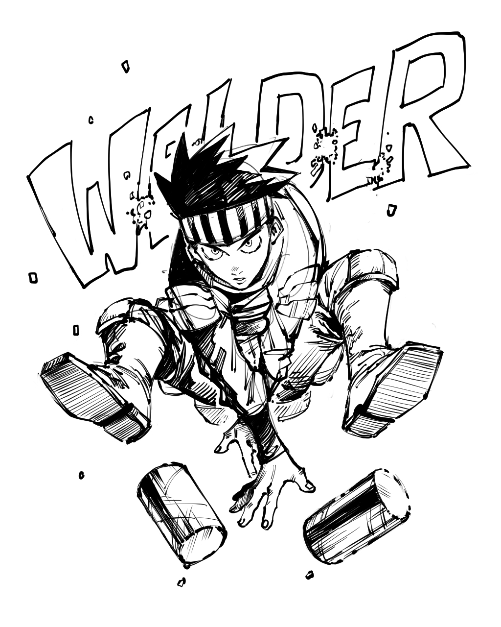 1boy, awase_yousetsu, black_hair, boku_no_hero_academia, boots, character_name, engawaji, full_body