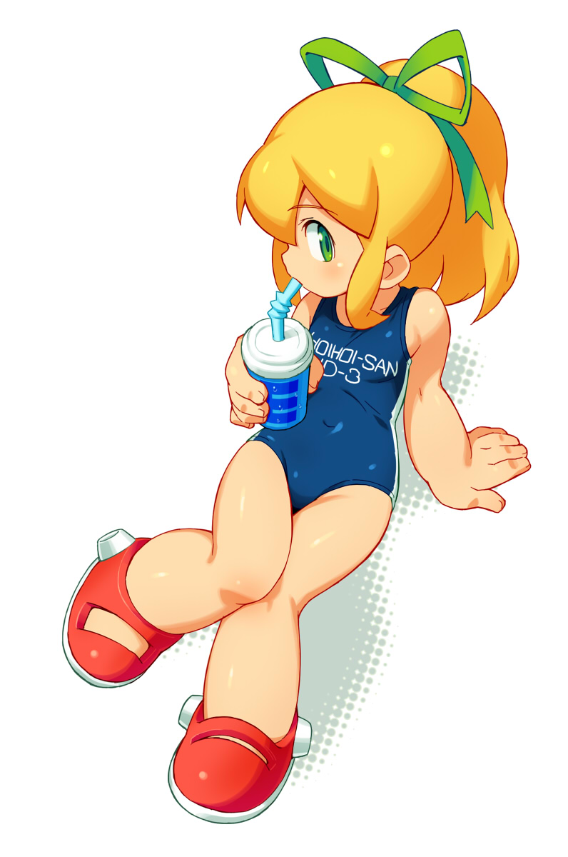 blue_eyes, clothes_writing, drink, energy_tank, green_eyes, highres, long_hair, om_(artist)