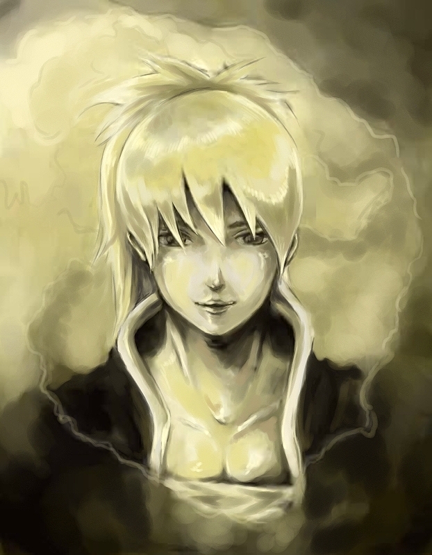 artist_request, dorohedoro, face, monochrome, nikaido, ryuryo