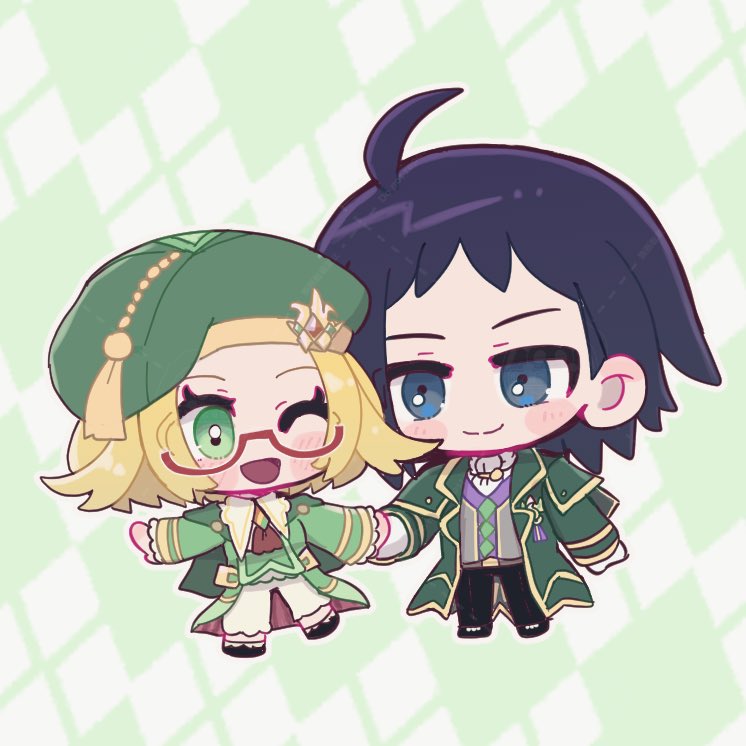 1boy, 1girl, ;d, ahoge, ascot, beret, bianca_(champion)_(pokemon), bianca_(pokemon)