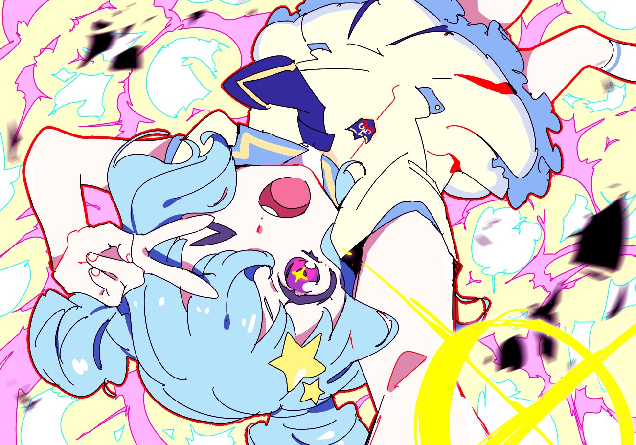 >_o, +_+, 1girl, ;d, aikatsu!_(series), aikatsu_stars!, arm_up, bad_id