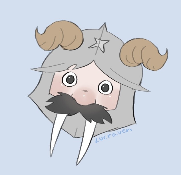1boy, dungeon_meshi, dwarf, facial_hair, fake_horns, helmet, horned_helmet, horns