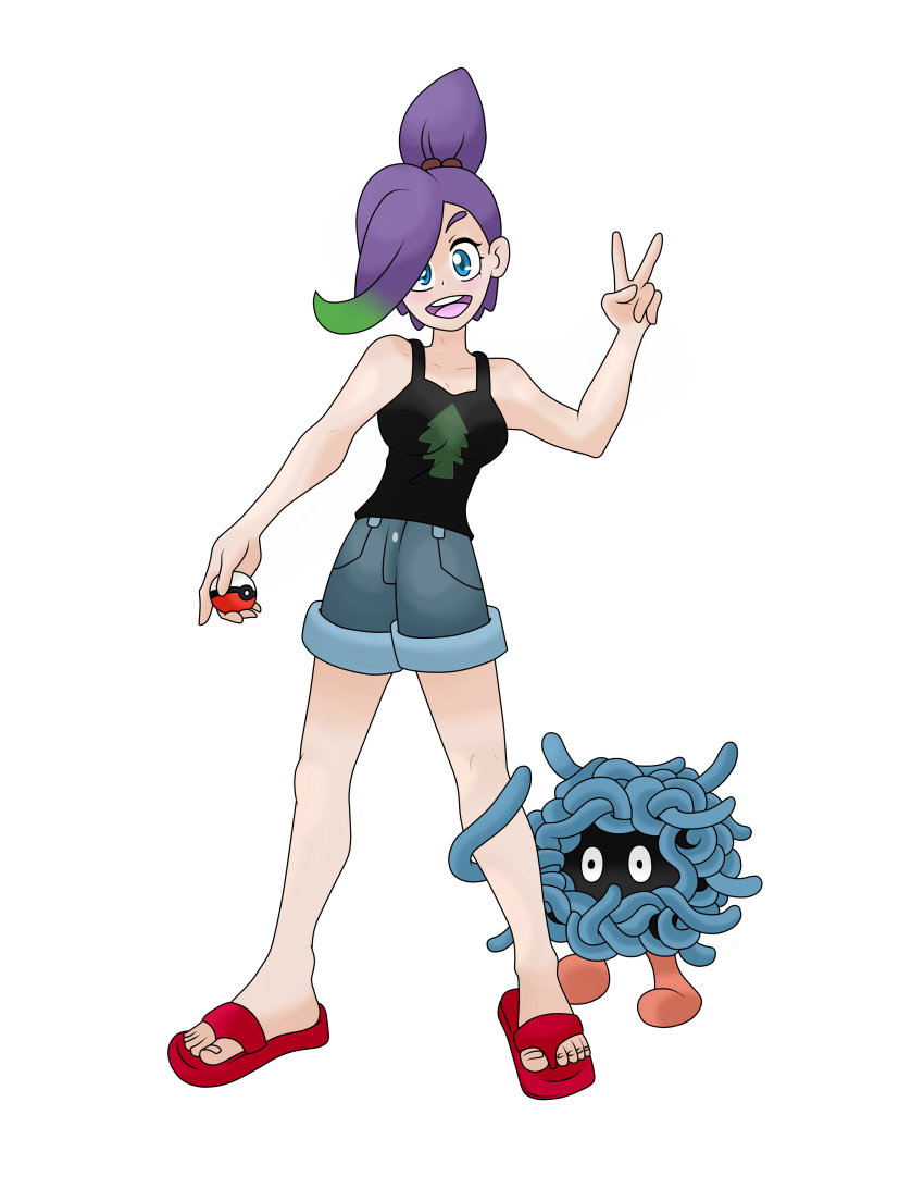 black_shirt, girl, instagram_username, jhonnyboyarts, nintendo, original_character, pokemon, pokemon_(creature)