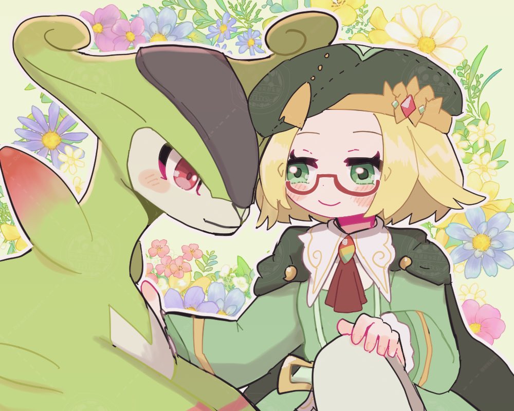 1girl, beret, bianca_(champion)_(pokemon), bianca_(pokemon), blonde_hair, blush, cape, closed_mouth