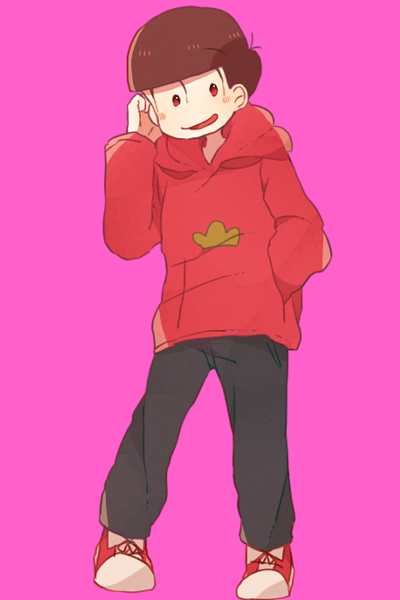 1boy, blunt_bangs, bowl_cut, brown_hair, commentary_request, full_body, hand_in_pocket, hand_up