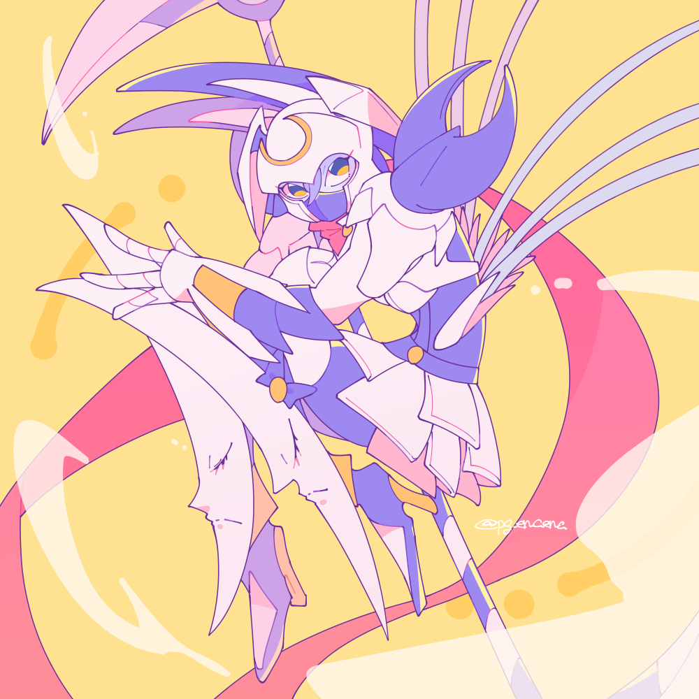 1girl, armor, armored_skirt, colored_skin, commentary, dianamon, digimon, digimon_(creature)