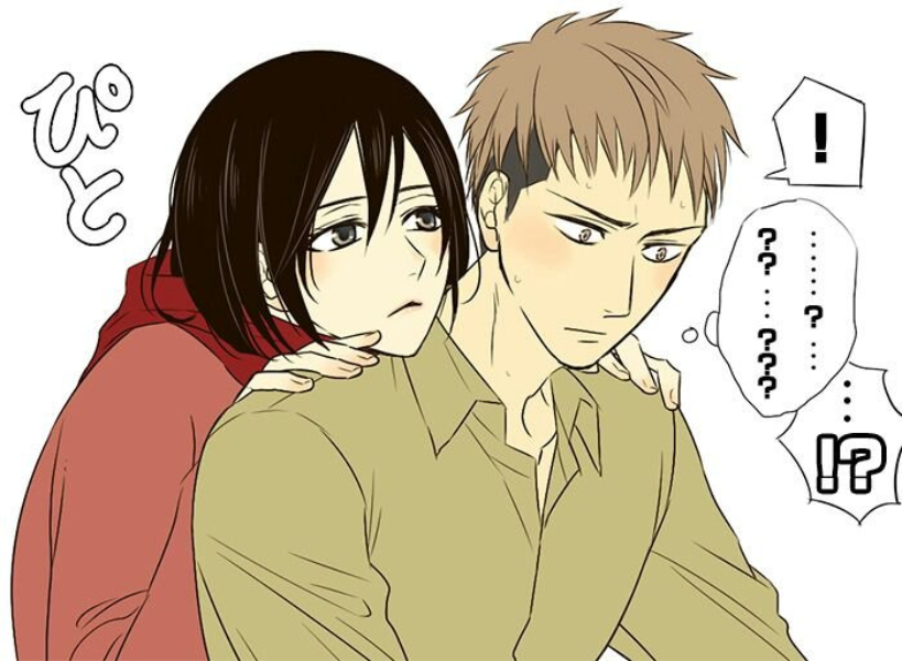 !, !?, 1boy, 1girl, ?, alternate_costume, bad_id, bad_pixiv_id