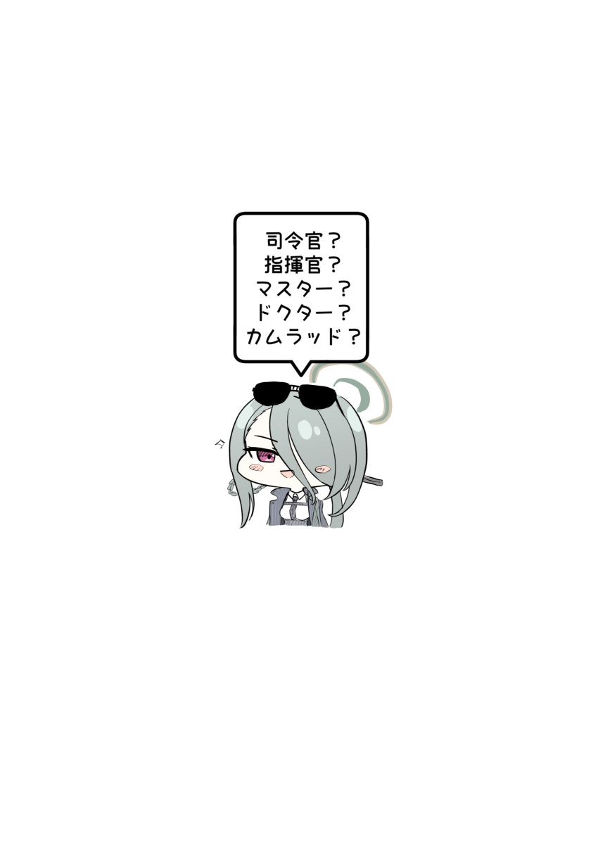 1girl, black_necktie, blue_archive, blush_stickers, braid, braided_hair_rings, breasts, calciumin