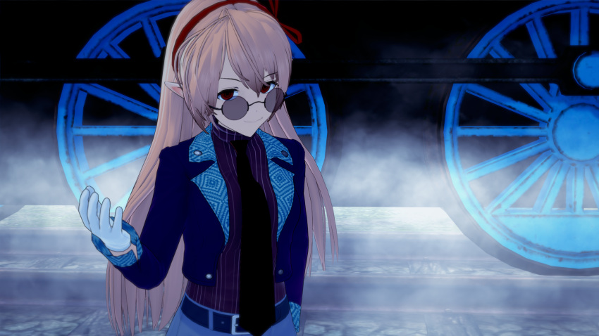 1girl, alternate_costume, arisa_(shadowverse), belt, blonde_hair, corruption, cosplay, cygames