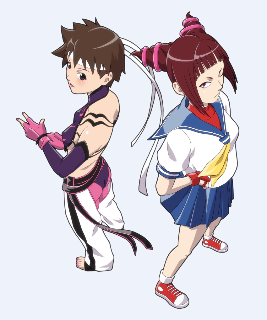 cosplay, costume_switch, fingerless_gloves, gloves, han_juri, han_juri_(cosplay), headband, highres