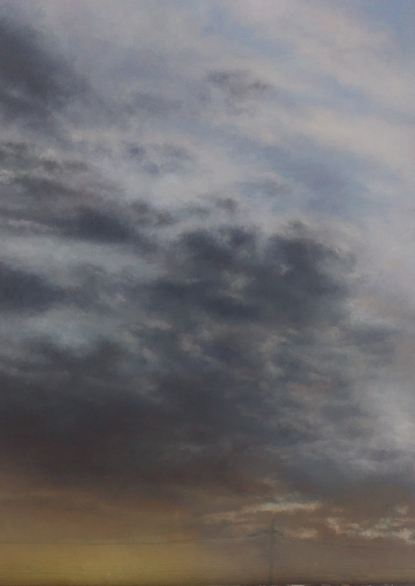 absurdres, clouds, cloudy_sky, grey_sky, highres, no_humans, orange_sky, original