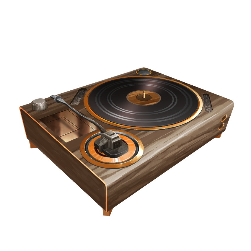 absurdres, algenartwork, highres, no_humans, original, phonograph, simple_background, white_background
