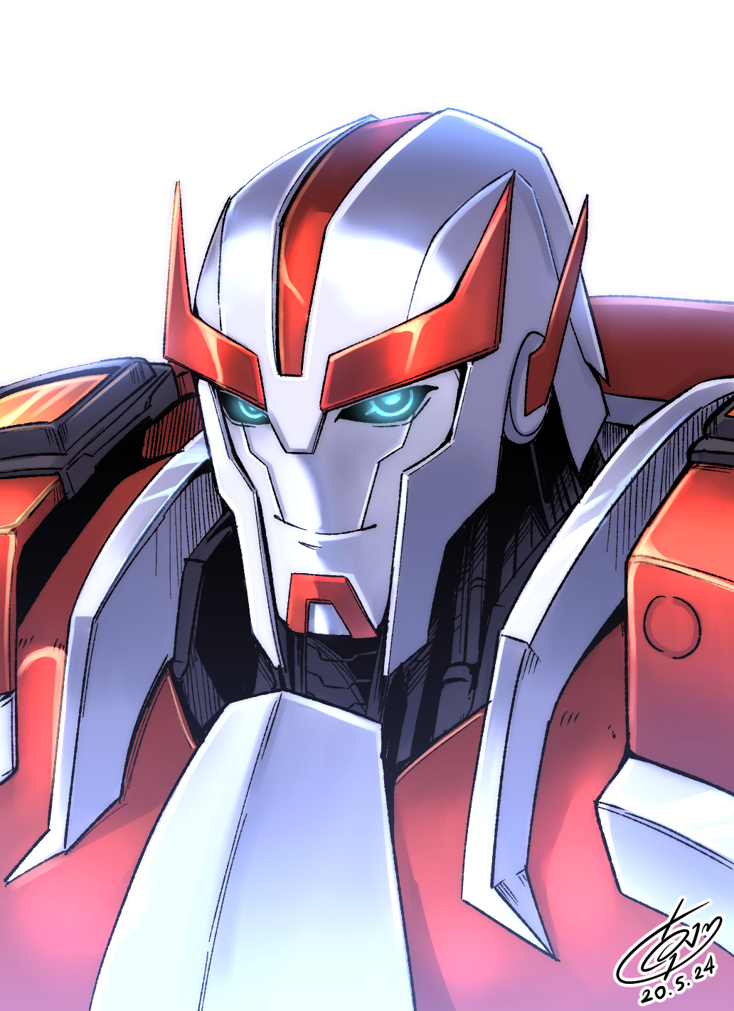 autobot, black_sclera, blue_eyes, colored_sclera, dated, glowing, glowing_eyes, highres