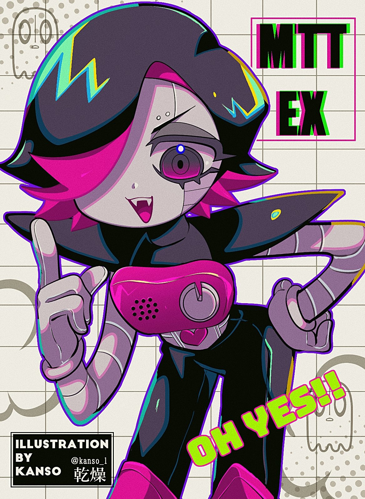 1boy, androgynous, android, artist_name, bent_over, black_hair, black_pants, boots