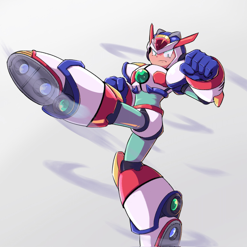 1boy, absurdres, armor, blue_helmet, chest_jewel, forehead_jewel, green_eyes, highres