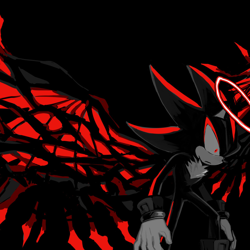 1boy, absurdres, black_background, diamondx1704, doom_wings, furry, furry_male, gloves