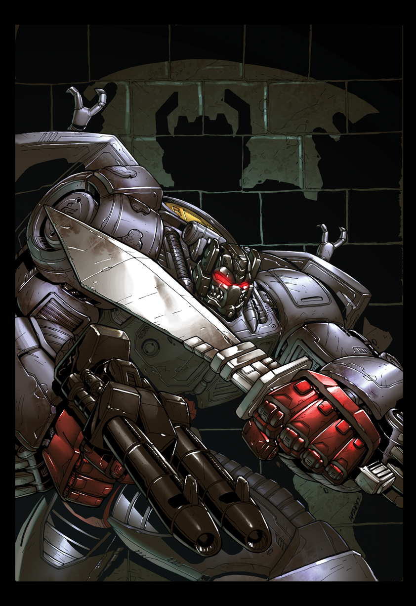 autobot, black_border, border, collaboration, comic_cover, cover_image, english_commentary, glowing