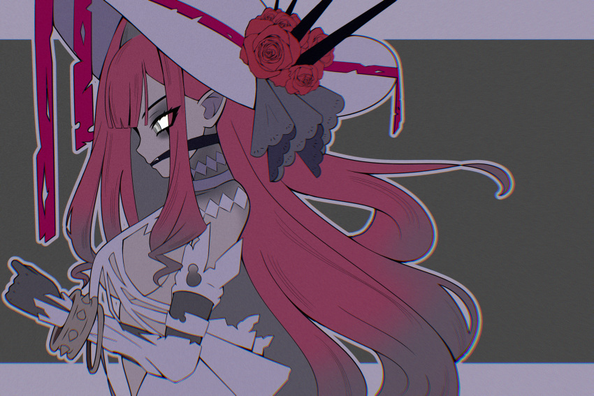 1girl, baobhan_sith_(fate), baobhan_sith_(third_ascension)_(fate), bracelet, breasts, detached_sleeves, fang, fate/grand_order