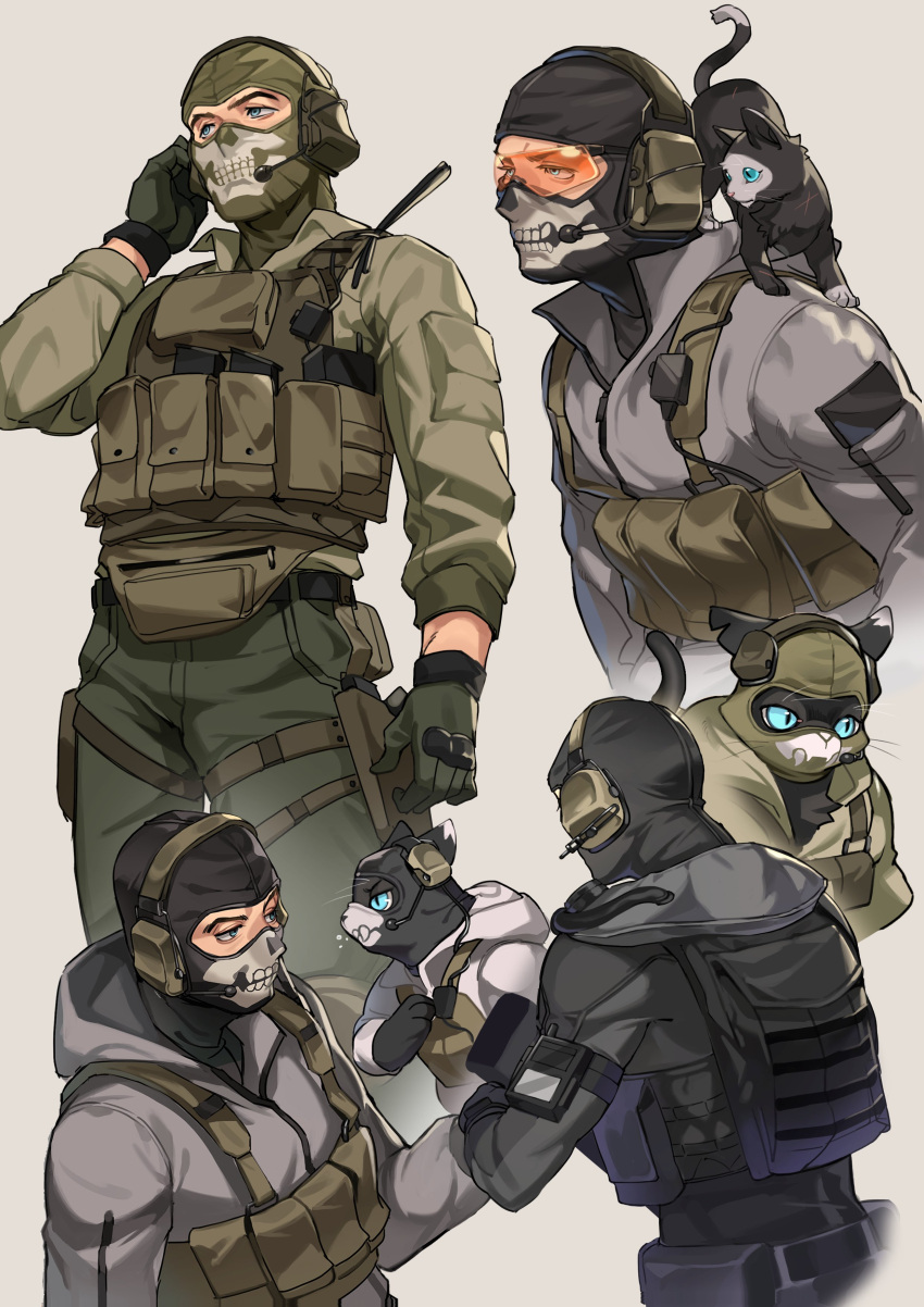1boy, absurdres, animal, animalization, belt, black_belt, black_jacket, bulletproof_vest