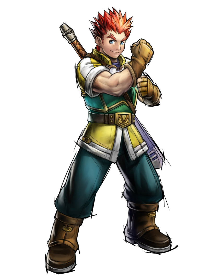 absurdres, blue_eyes, gloves, golden_sun, golden_sun:_dark_dawn, golden_sun_ds, highres, male