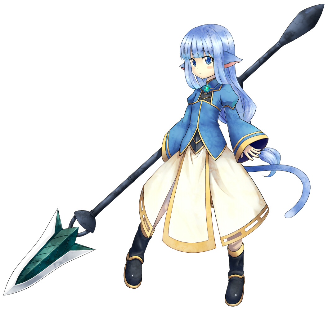 blue_eyes, blue_hair, blush, cat_ears, hiroya_juuren, lenneth_valkyrie, long_hair, nibelung_valesti